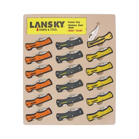 LANSKY SHARPENERS 18 Piece Small Lockback Knife Display LKN045